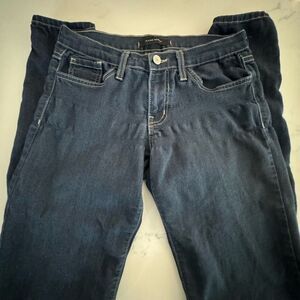 Flying Monkey Skinny Jeans Women's 28 Dark Rinse Mid Rise Distressed‎